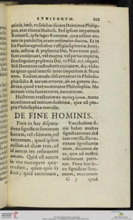 De Fine Hominis