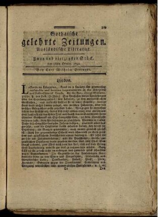 Zwey und vierzigstes Stück, den 16ten Oktobr. 1790.