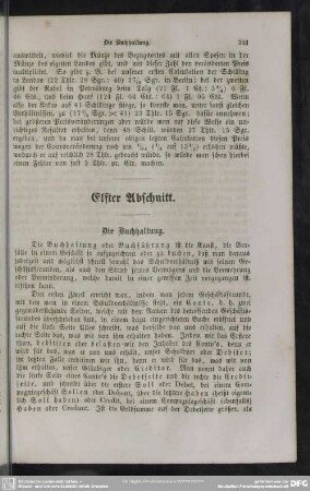 Elfter Abschnitt. Die Buchhaltung
