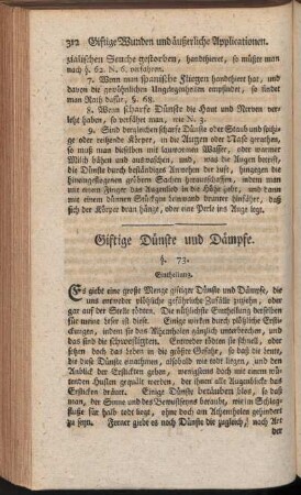 Giftige Dünste und Dämpfe
