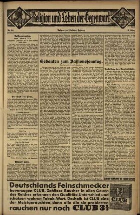 Dritte Ausgabe vom Sonntag, den 18. März 1934.