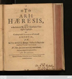 Arii Haeresis
