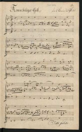 Komm Heiliger Geist Herre Gott; org; G-Dur; BWV 652