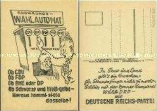 Wahlwerbung der Deutschen Reichspartei