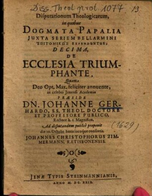 De Ecclesia Triumphante