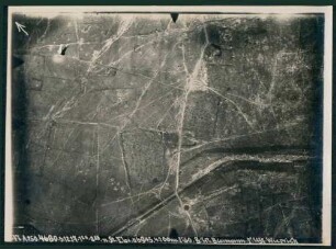 Foto des Geländes nördlich von Sint-Elooi südlich von Ypern (Luftbild)