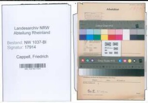 Entnazifizierung Friedrich Cappell , geb. 08.11.1897 (Nachtwaechter)