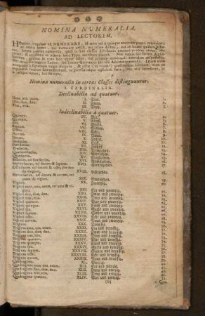 Nomina Numeralia Ad Lectorem