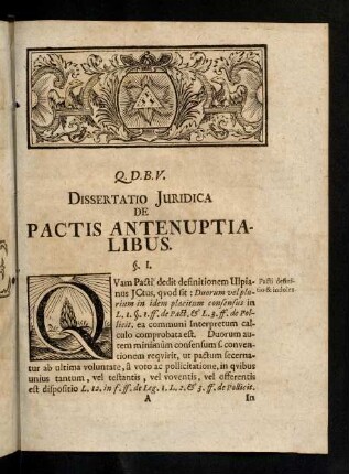 3-65, De Pactis Antenuptialibus