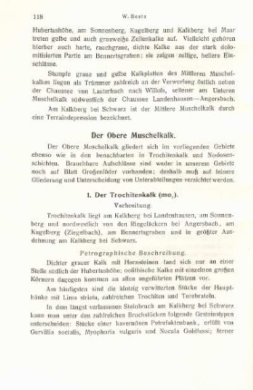 Der Obere Muschelkalk.