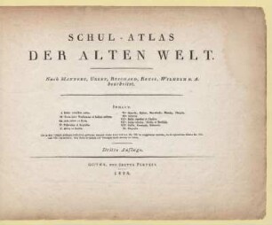 Schul-Atlas der Alten Welt
