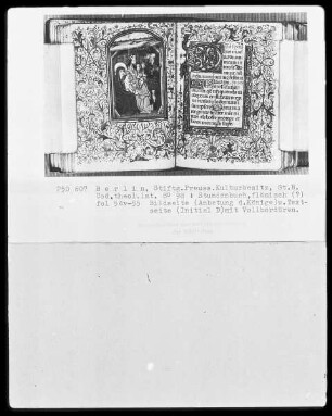 Stundenbuch — Anbetung der Könige, Folio 54verso