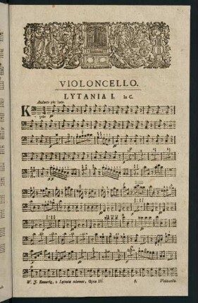 1-11(5), II. Lytaniae Solemnes. Opus V. Violone.