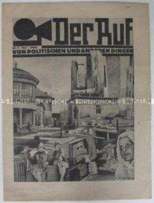 Lokales Mitteilungsblatt der SPD Leipzig "Der Ruf" überwiegend zu Wohnungsfragen