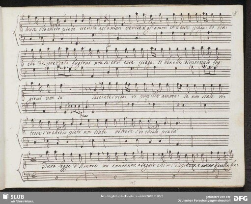 Recitativo: Dura legge d'amore