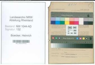 Entnazifizierung Heinrich Boecker , geb. 06.12.1898 (Stadtangestellter)
