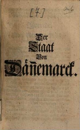 Der Staat Von Dän[n]emarck