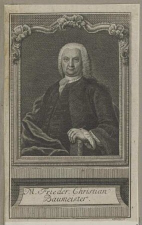 Bildnis des Frieder. Christian Baumeister
