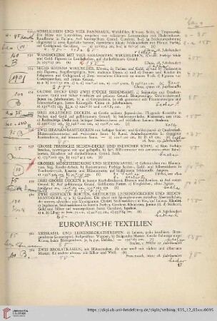Europäische Textilien (Nr. 561-570)