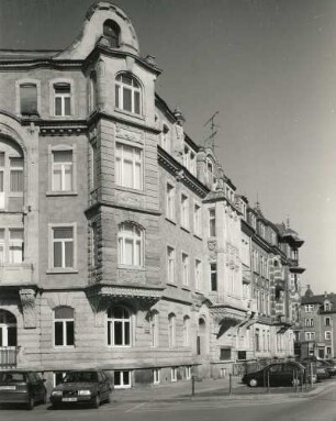 Dresden-Strehlen, Mockritzer Straße 6/Ecke Lockwitzer Straße. Wohnhaus (1904; P. Marcus). Eckansicht