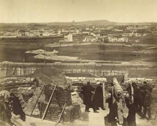 Bayerische Artilleristen im französischen Fort de Vanves bei Paris 1871