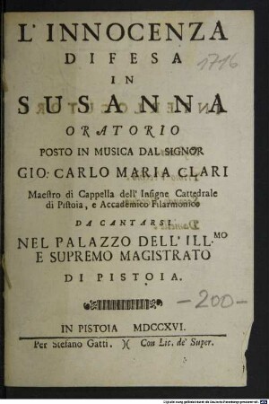 L' innocenza difesa in Susanna