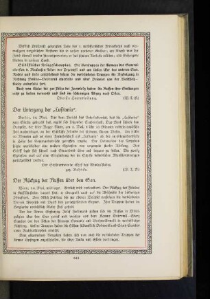 Der Untergang der "Lusitania".
