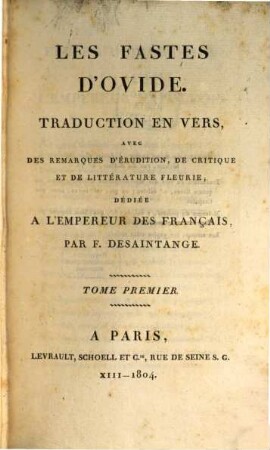 Les Fastes d'Ovide, 1