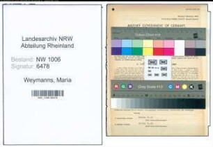 Entnazifizierung Maria Weymanns , geb. 23.12.1893 (Gastwirtin)