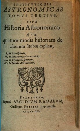 Institutionum astronomicarum tomi tres. 3