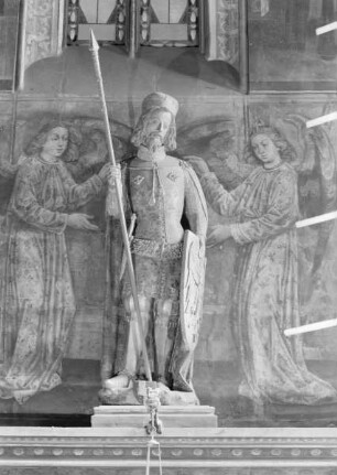 Der heilige Wenzel mit Engeln und den Heiligen Sigismund, Veit, Adalbert und Ludmilla — Heiliger Wenzel