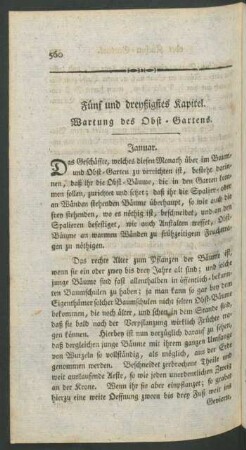 Fünf und dreyßigstes Kapitel. Wartung des Obst-Gartens