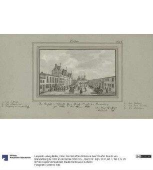 Cölln. Der Vorhoff im Schlosse ihrer Churfsl. Durchl. von Brandenburg zu Cölln an der Spree 1690. Unter Reg. Churfürst Friedrich III.