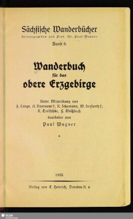 Wanderbuch für das obere Erzgebirge
