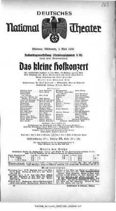 Das kleine Hofkonzert
