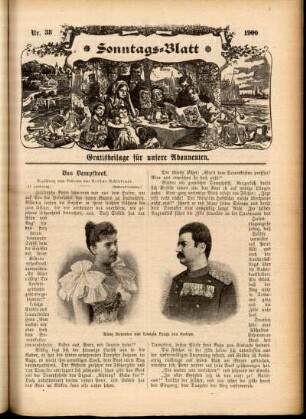 Ausgabe vom Sonntag, den 23. September 1900.