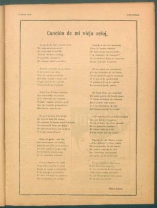 Canción de mi viejo reloj.