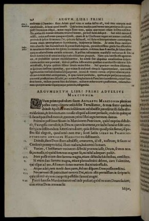 Argumentum Libiri Primi Adversus Marcionem.