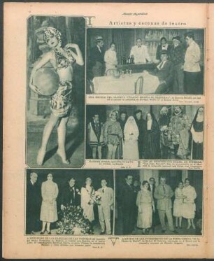 Artistas y escenas de teatro [Fotografías]