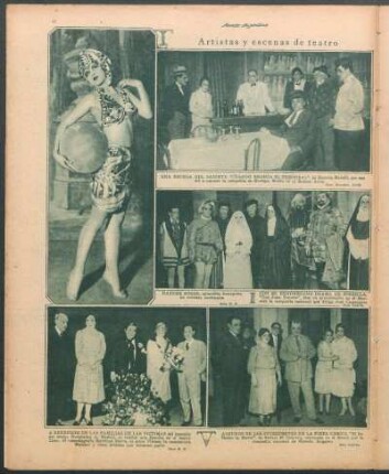 Artistas y escenas de teatro [Fotografías]