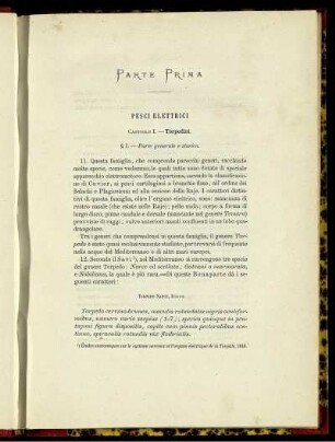 Parte Prima Pesci Elettrici