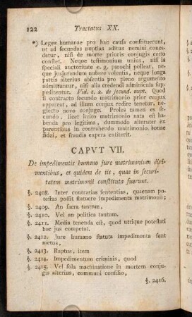 122-129, Caput VII. De impedimentis humano jure matrimonium dirigmentibus, ...