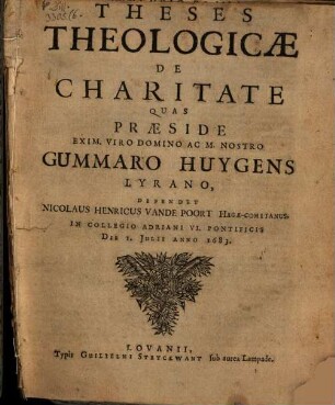 Theses theologicae de charitate
