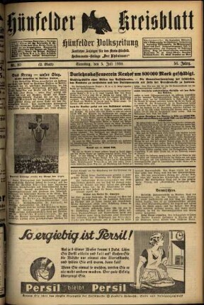 Zweite Ausgabe vom Samstag, den 05. Juli 1930.