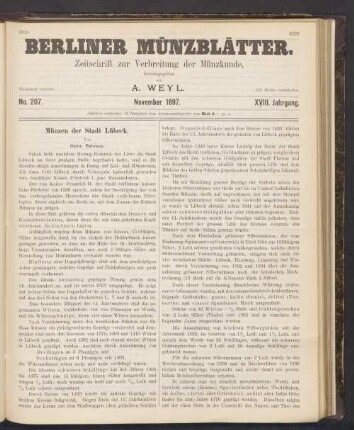 No. 207. November 1897