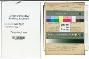 Entnazifizierung Liane Deventer , geb. 23.12.1893 (Lehrerin)