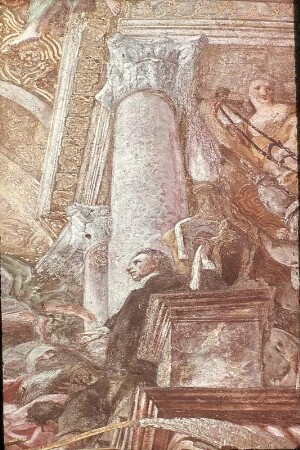 Allegorie auf die Kanonisation des Johann von Nepomuk sowie Büßende und Verehrende aus allen Volksschichten