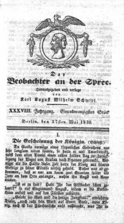 21. Stueck, 27. Mai 1839