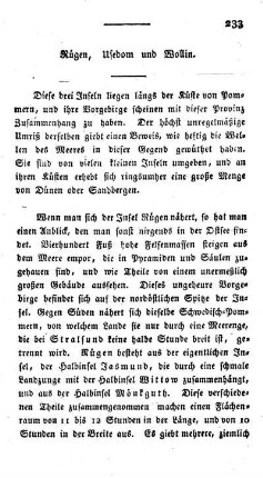 Rügen, Usedom und Wollin