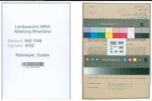 Entnazifizierung Gustav Rahmeyer , geb. 02.01.1907 ()